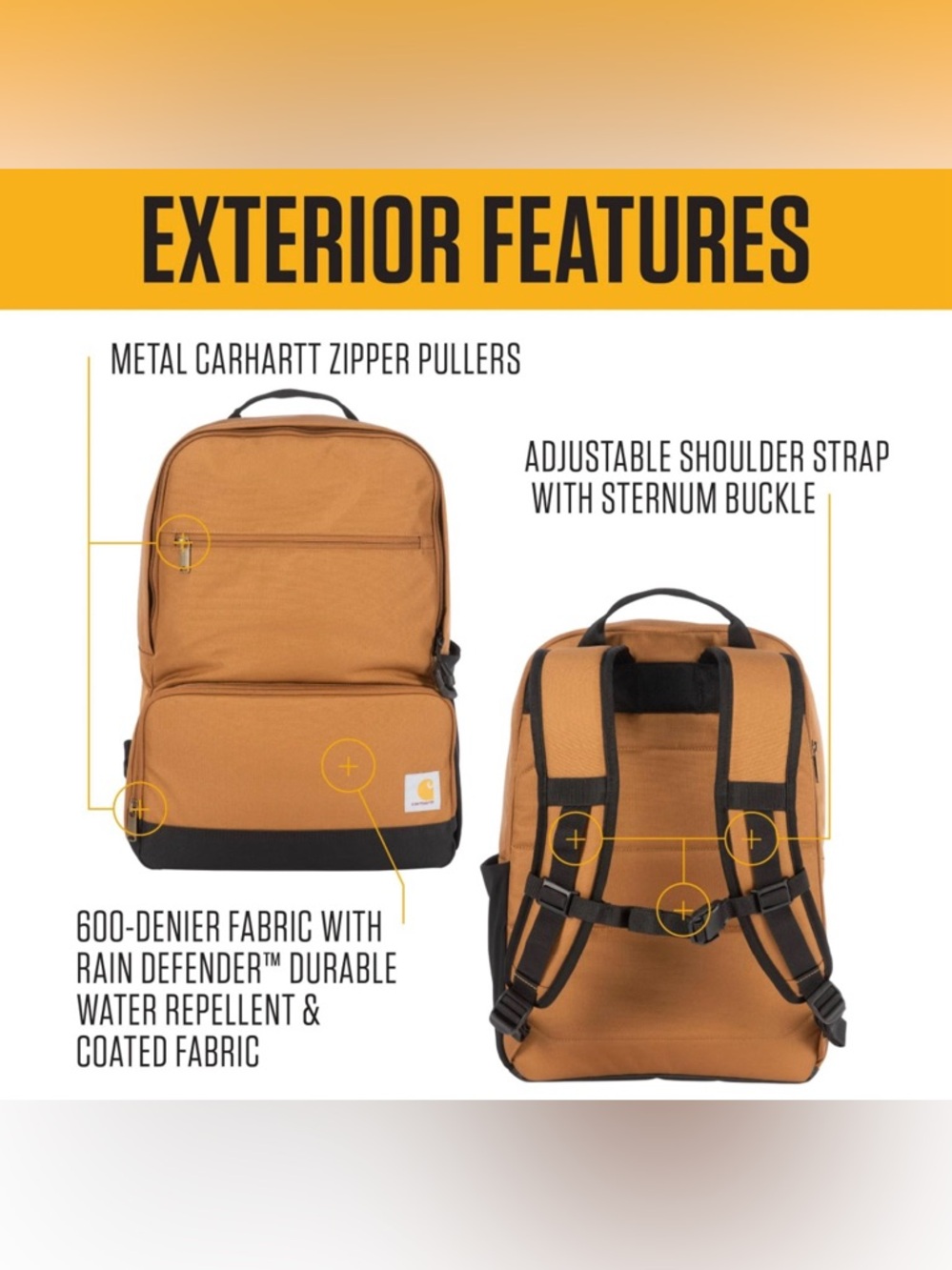 CARHARTT BRAND NEW WITH TAGS INSULATED TWO COMPARTMENT BACKPACK 🌟🌟HOST PIC🌟🌟 - Picture 7 of 13